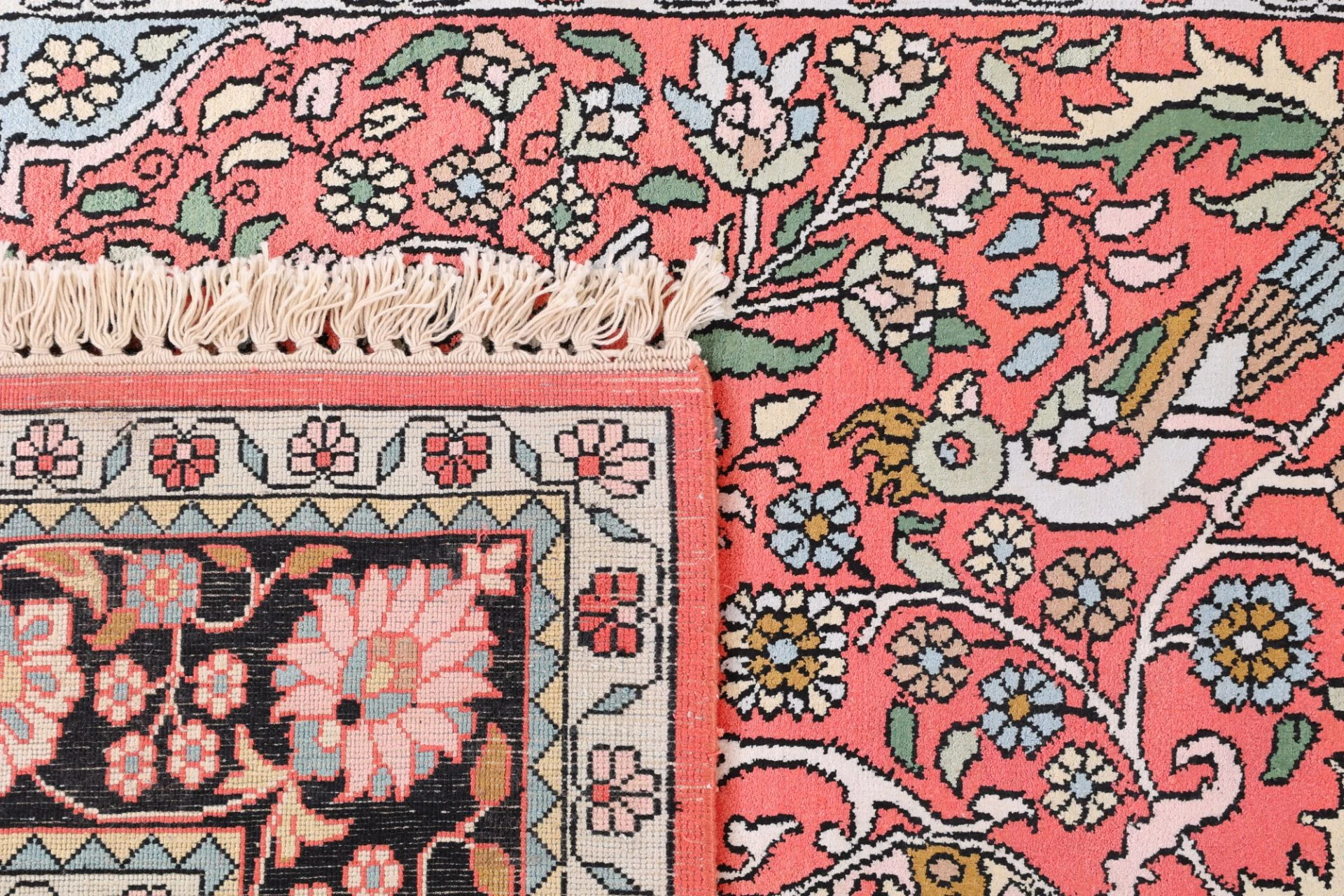 Hand-Knotted Indian Rug, 184 × 120 cm, Wool - Image 7