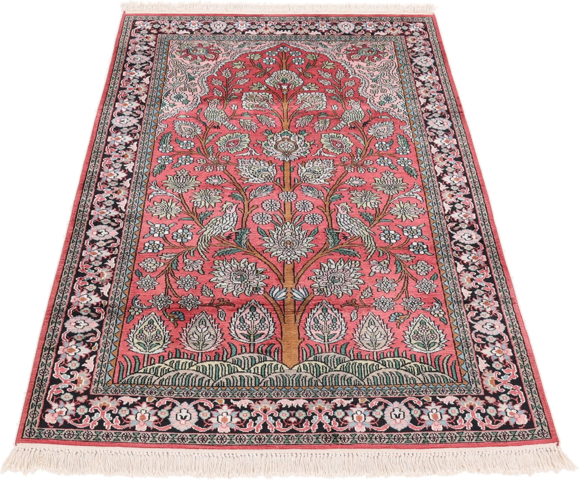 Alternative view of Hand-Knotted Indian Rug, 180 × 121 cm, Wool