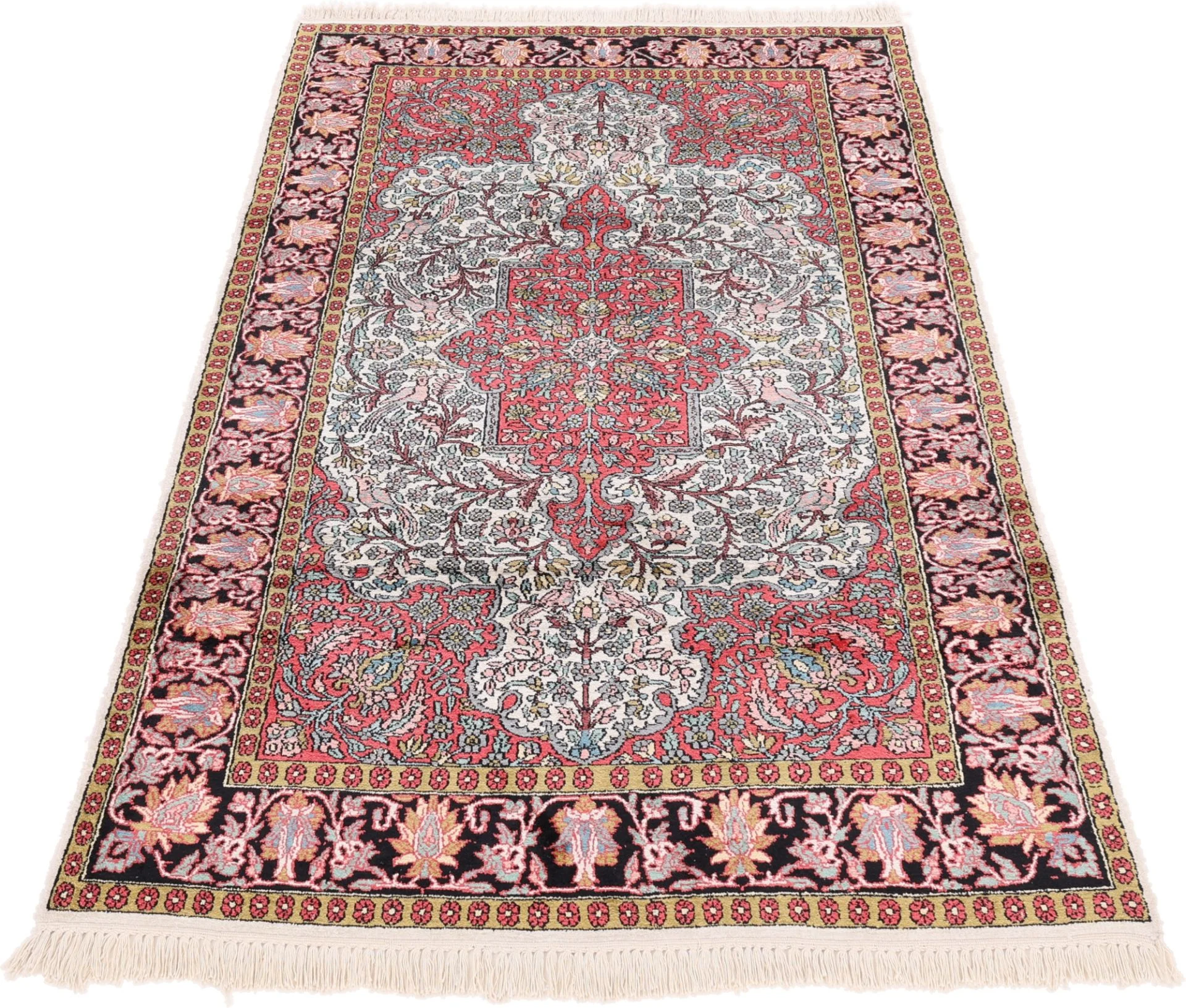 Alternative view of Indian Rug 193 × 120 cm in Wool, hand-knotted