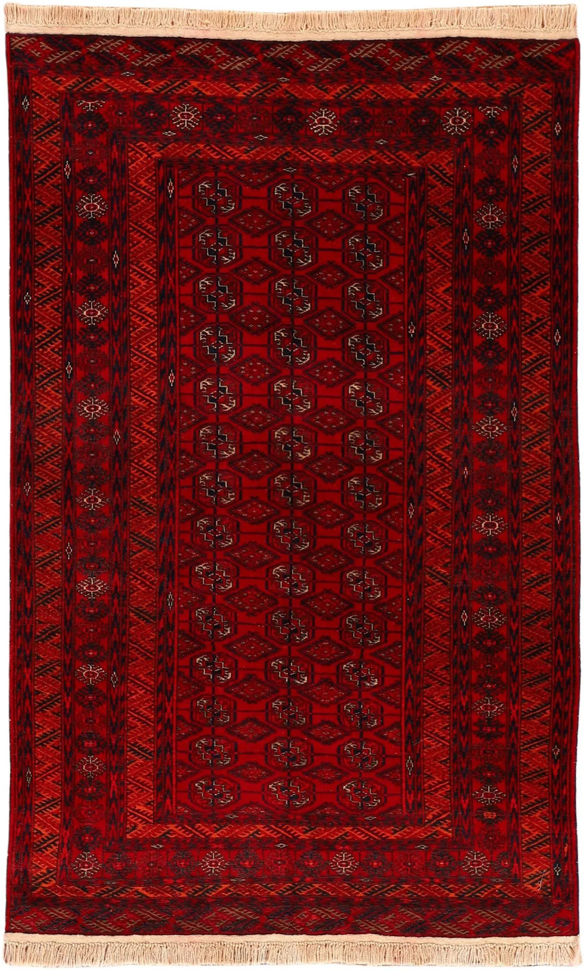 Wool Afghan Rug 120 × 190 cm, hand-knotted