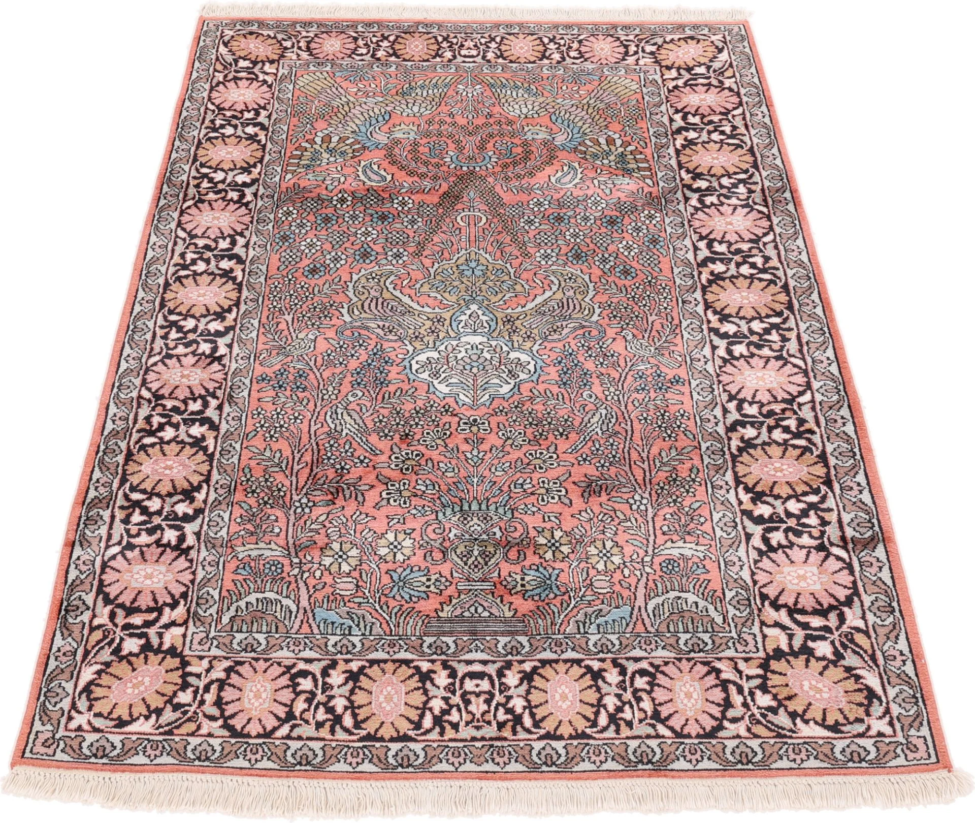 Alternative view of Indian Rug 182 × 123 cm in Wool, hand-knotted