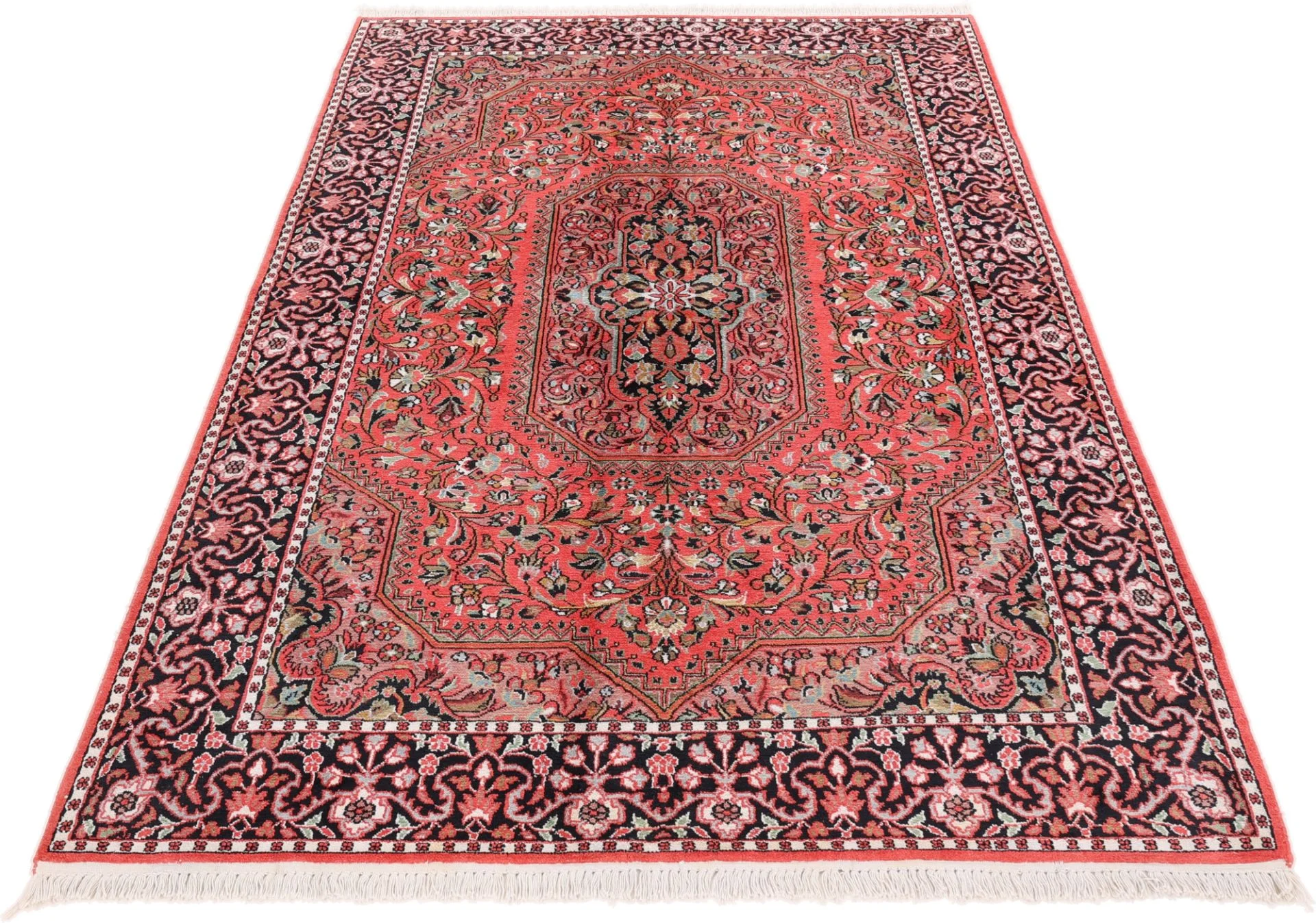 Alternative view of Indian Rug 245 × 156 cm in Wool, hand-knotted