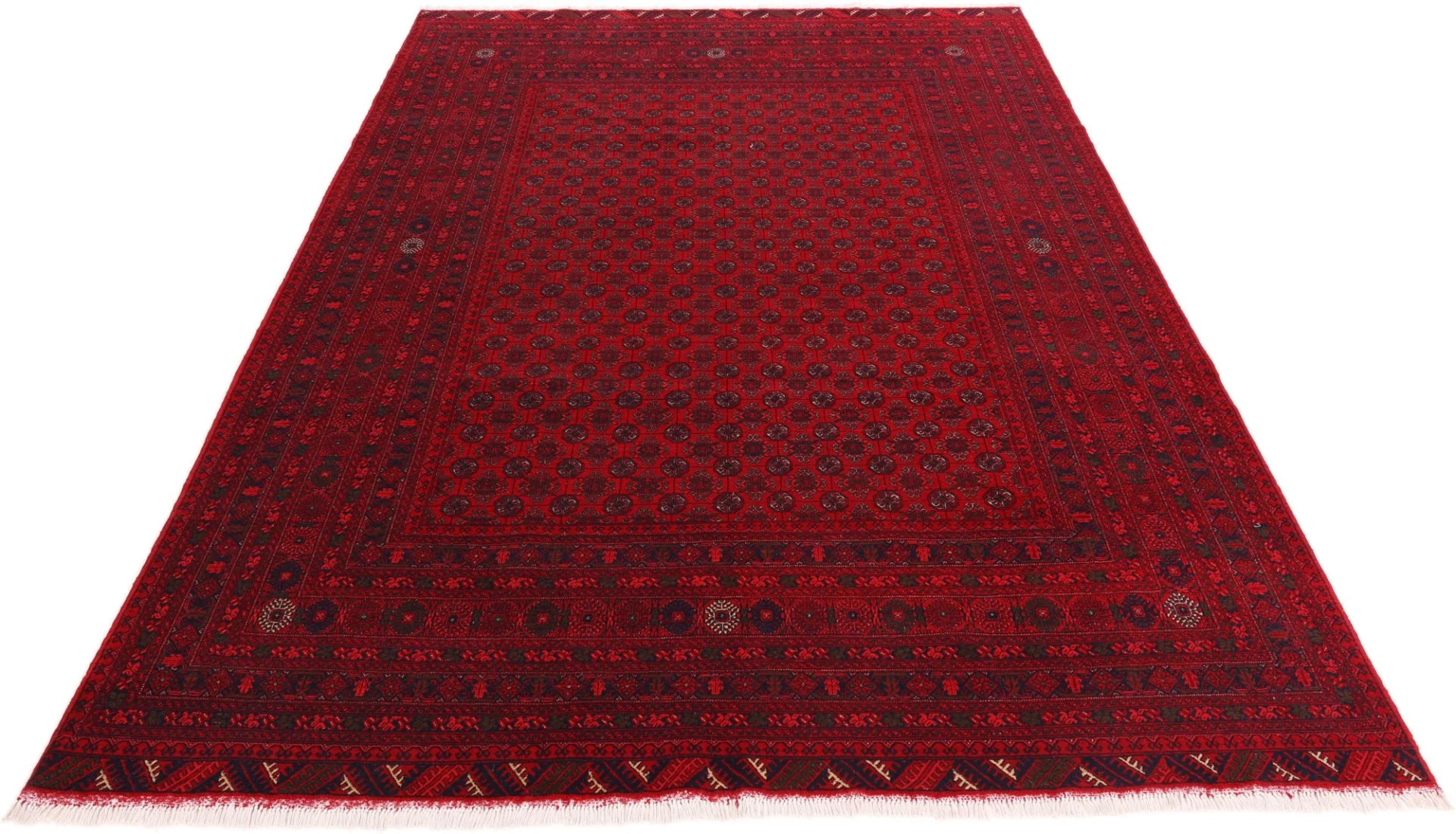 Alternative view of Afghan Rug 198 × 292 cm in Wool, hand-knotted