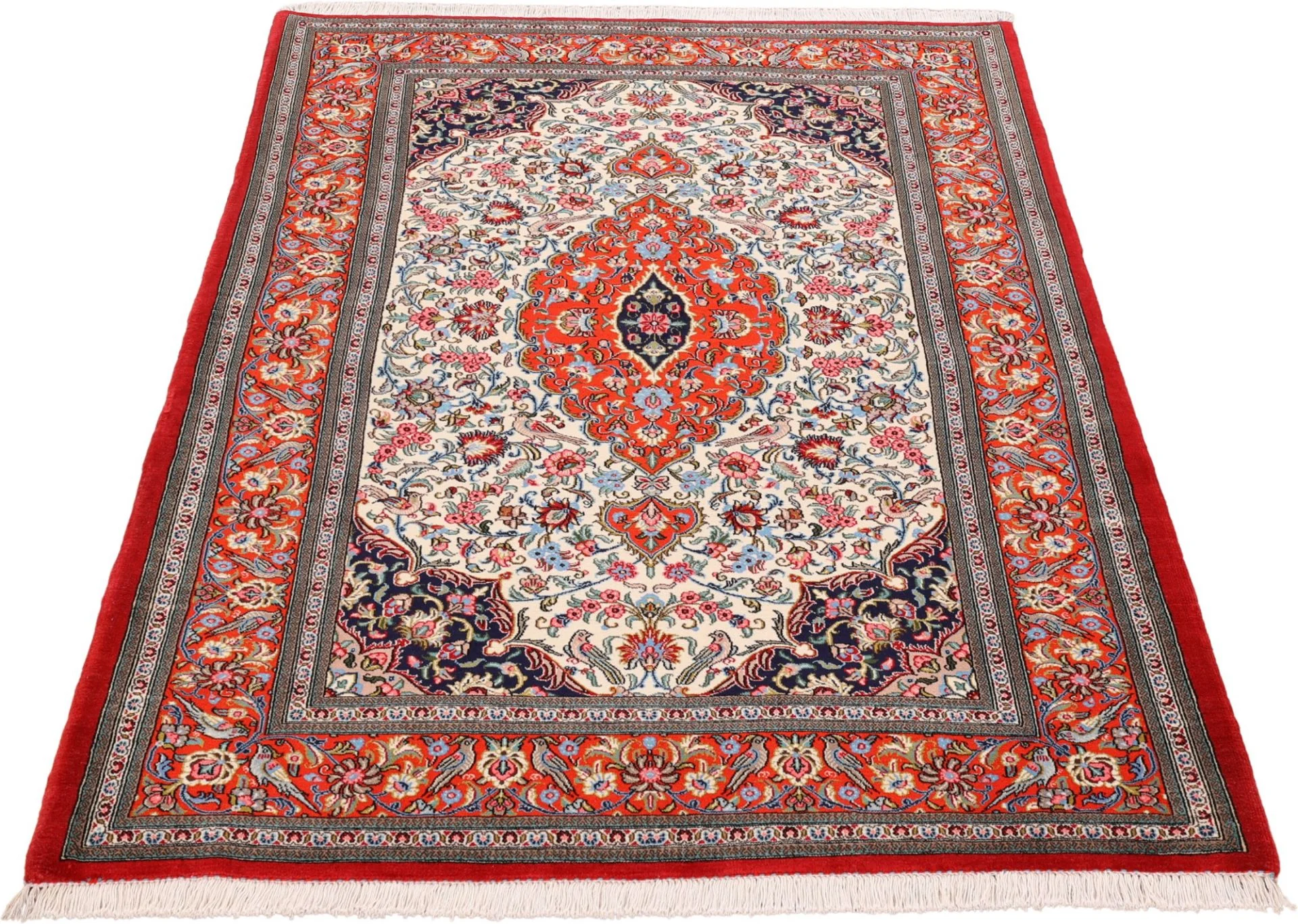 Qom Persian Rug 136 × 202 cm in Wool, hand-knotted