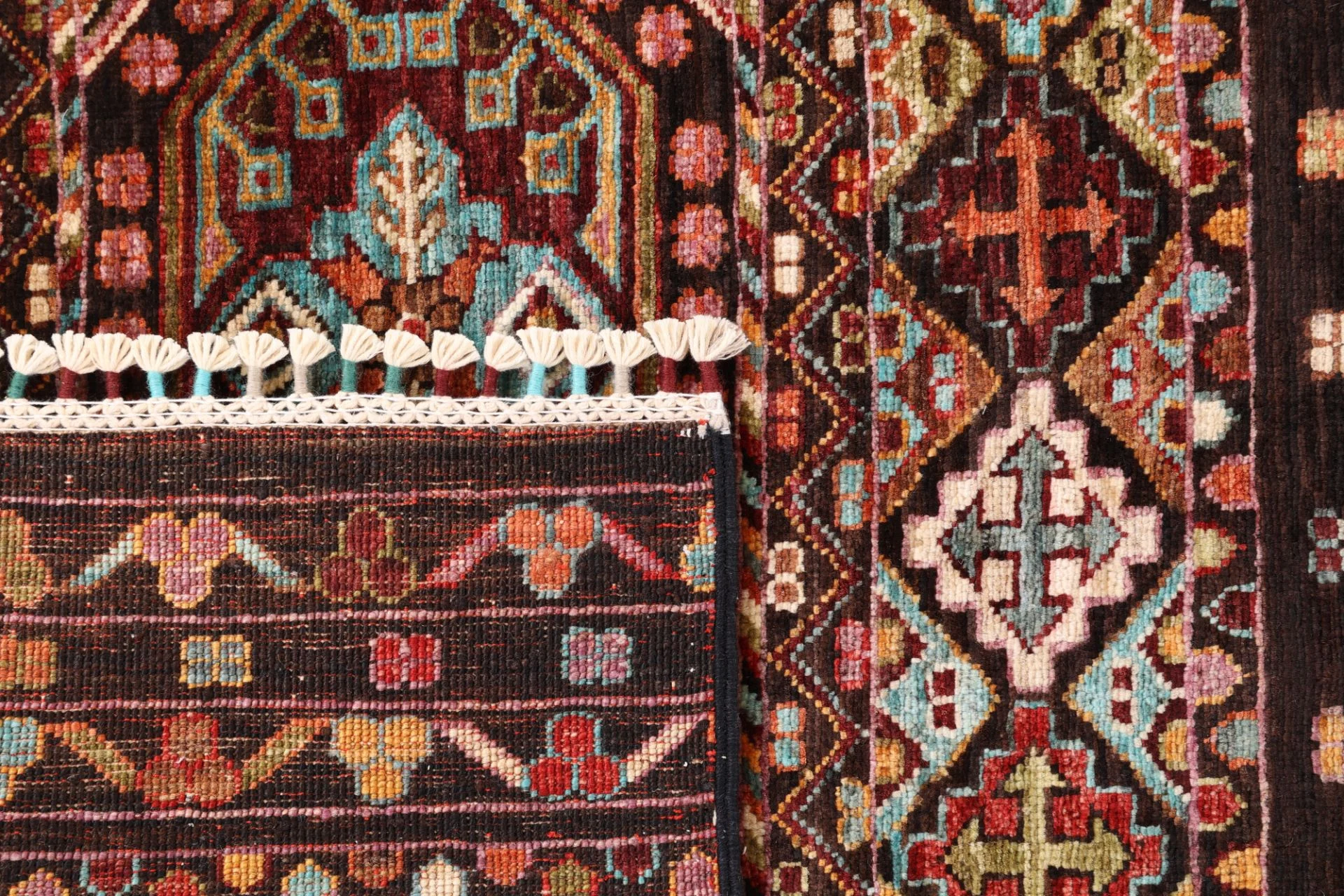 Samarkand Afghan Rug 84 × 312 cm in Wool, hand-knotted - Image 7