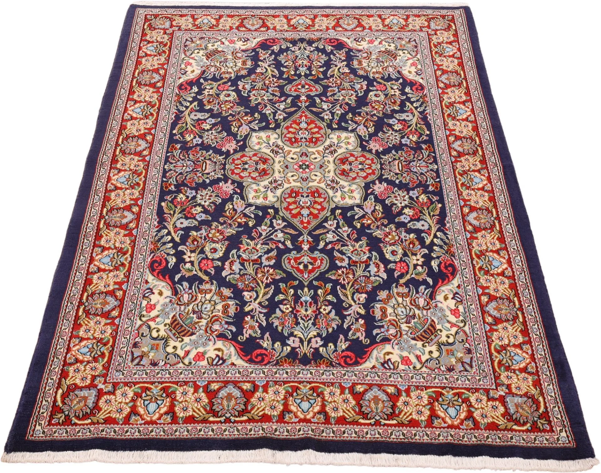 Wool Qom Persian Rug 136 × 212 cm, hand-knotted - Image 3