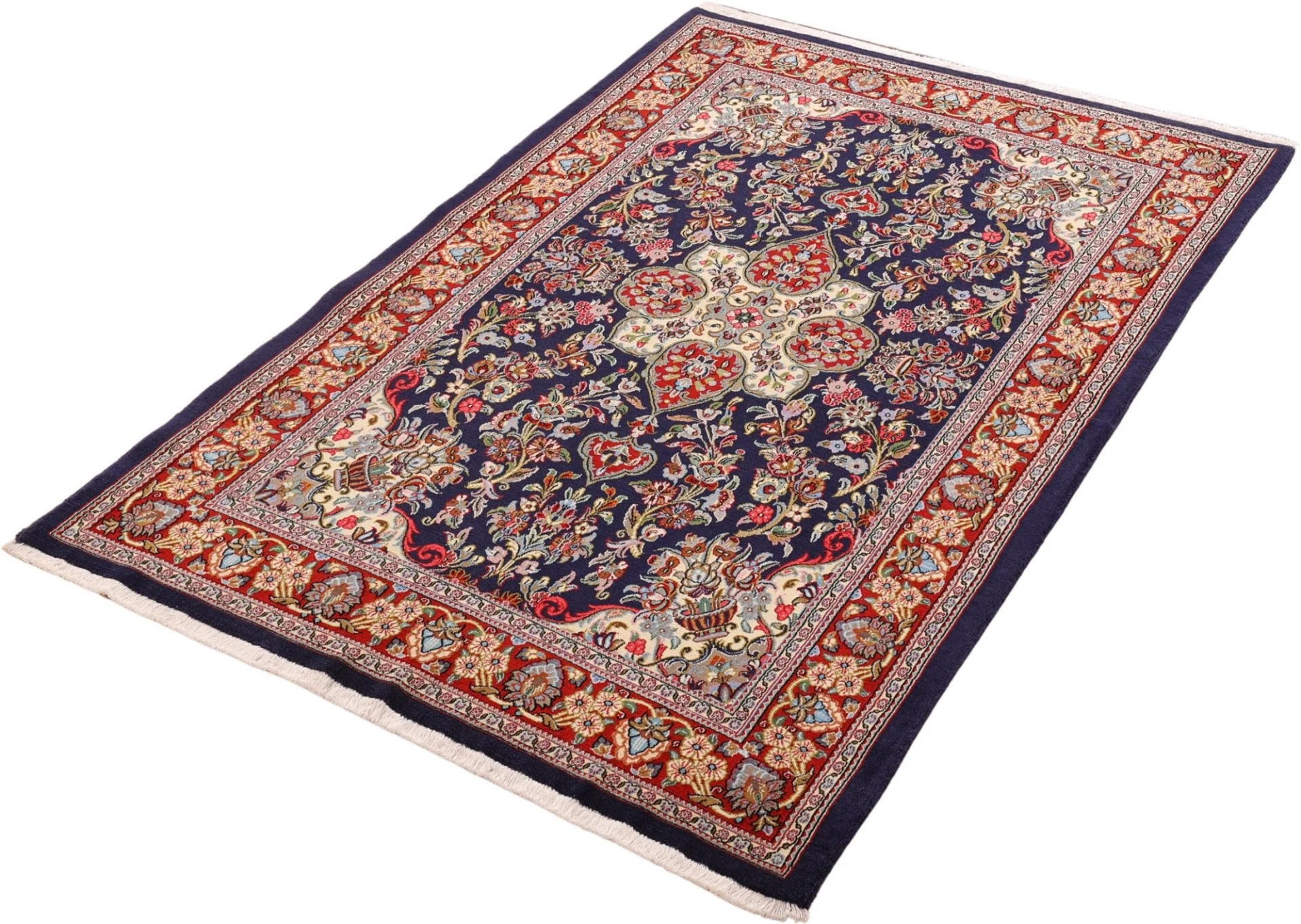 Wool Qom Persian Rug 136 × 212 cm, hand-knotted - Image 4