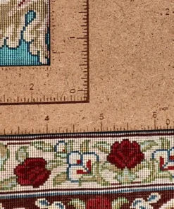 Qom Persian Rug 202 × 135 cm, silk, hand-knotted — view 2