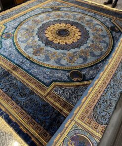 Qom Persian Rug 398 × 395 cm, silk, hand-knotted