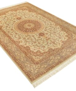 Qom Persian Rug 243 × 163 cm, silk, hand-knotted — view 2
