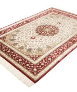 Qom Persian Rug 233 × 157 cm, silk, hand-knotted — view 2