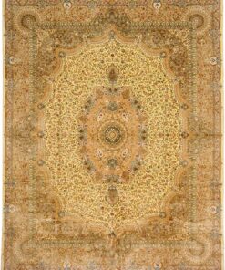 Hereke Oriental Rug 311 × 250 cm, silk, hand-knotted