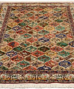 Qom Oriental Rug 242 × 153 cm, silk, hand-knotted — view 2