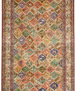 Qom Oriental Rug 242 × 153 cm, silk, hand-knotted