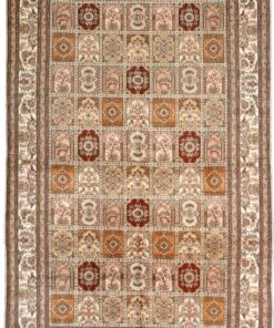 Qom Oriental Rug 245 × 157 cm, silk, hand-knotted