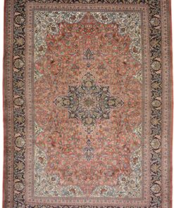 Qom Oriental Rug 302 × 202 cm, silk, hand-knotted
