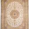 Qom Oriental Rug 364 × 276 cm, silk, hand-knotted