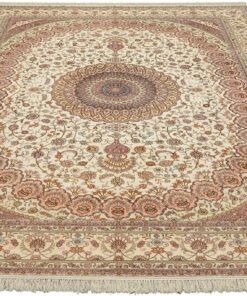 Qom Oriental Rug 355 × 280 cm, silk, hand-knotted — view 2