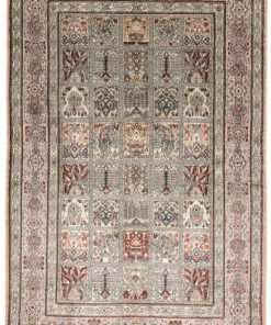 Qom Oriental Rug 122 × 80 cm, silk, hand-knotted