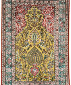 Qom Oriental Rug 152 × 91 cm, silk, hand-knotted