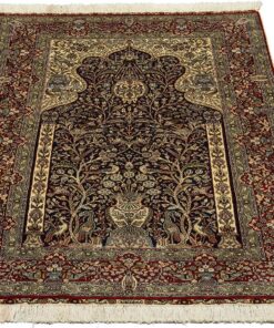 Qom Oriental Rug 149 × 93 cm, silk, hand-knotted — view 2