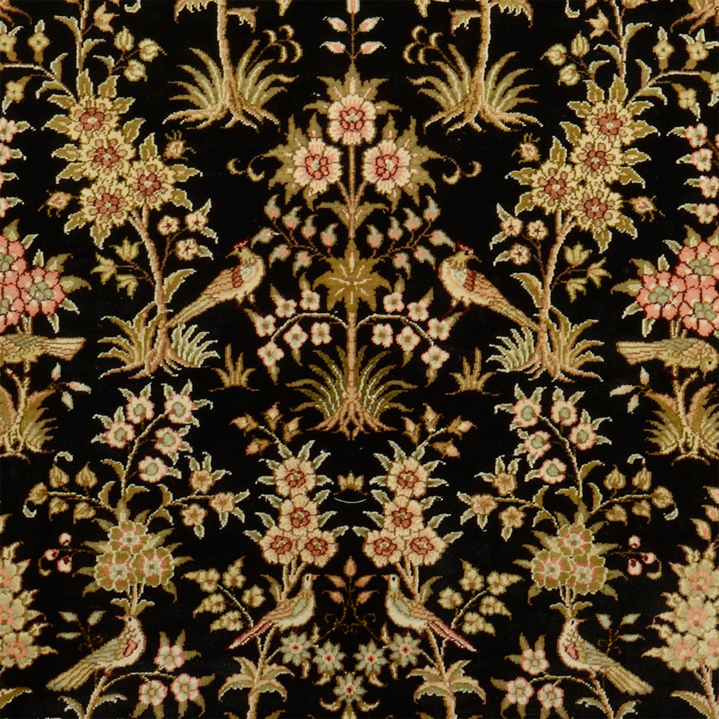 Qom Oriental Rug 155 × 93 cm, silk, hand-knotted — view 4