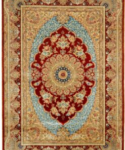 Qom Oriental Rug 133 × 94 cm, silk, hand-knotted