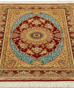 Qom Oriental Rug 137 × 94 cm, silk, hand-knotted — view 2