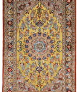 Qom Oriental Rug 150 × 94 cm, silk, hand-knotted