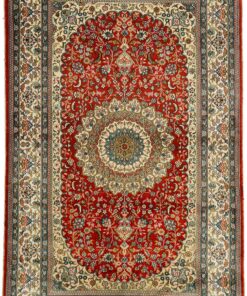 Qom Oriental Rug 150 × 94 cm, silk, hand-knotted