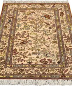 Qom Oriental Rug 154 × 94 cm, silk, hand-knotted — view 2
