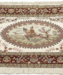 Qom Oriental Rug 156 × 95 cm, silk, hand-knotted — view 2