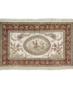 Qom Oriental Rug 156 × 95 cm, silk, hand-knotted