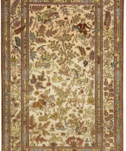 Qom Oriental Rug 156 × 95 cm, silk, hand-knotted
