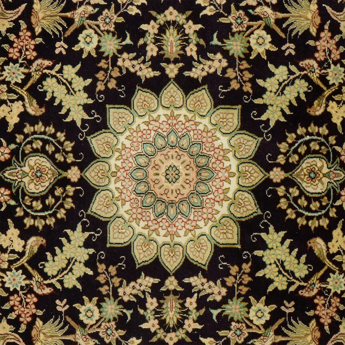 Qom Oriental Rug 157 × 95 cm, silk, hand-knotted — view 4