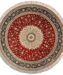 Hereke Oriental Rug 186 × 186 cm, silk, hand-knotted