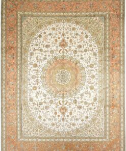 Hereke Oriental Rug 360 × 275 cm, silk, hand-knotted