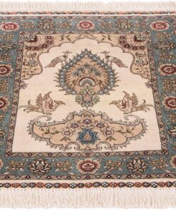 Hereke Oriental Rug 61 × 46 cm, silk, hand-knotted — view 2