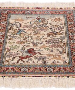 Hereke Oriental Rug 61 × 46 cm, silk, hand-knotted — view 2