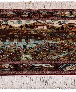 Hereke Oriental Rug 94 × 60 cm, silk, hand-knotted — view 2