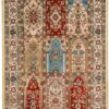 Hereke Oriental Rug 92 × 62 cm, silk, hand-knotted