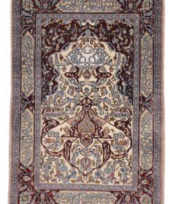 Hereke Oriental Rug 93 × 63 cm, silk, hand-knotted