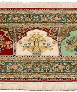 Hereke Oriental Rug 121 × 76 cm, silk, hand-knotted — view 2