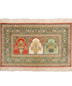 Hereke Oriental Rug 121 × 76 cm, silk, hand-knotted