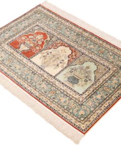 Hereke Oriental Rug 123 × 78 cm, silk, hand-knotted — view 4