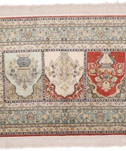 Hereke Oriental Rug 123 × 78 cm, silk, hand-knotted
