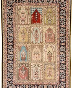 Hereke Oriental Rug 123 × 79 cm, silk, hand-knotted