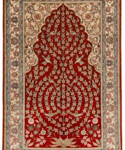 Hereke Oriental Rug 126 × 79 cm, silk, hand-knotted