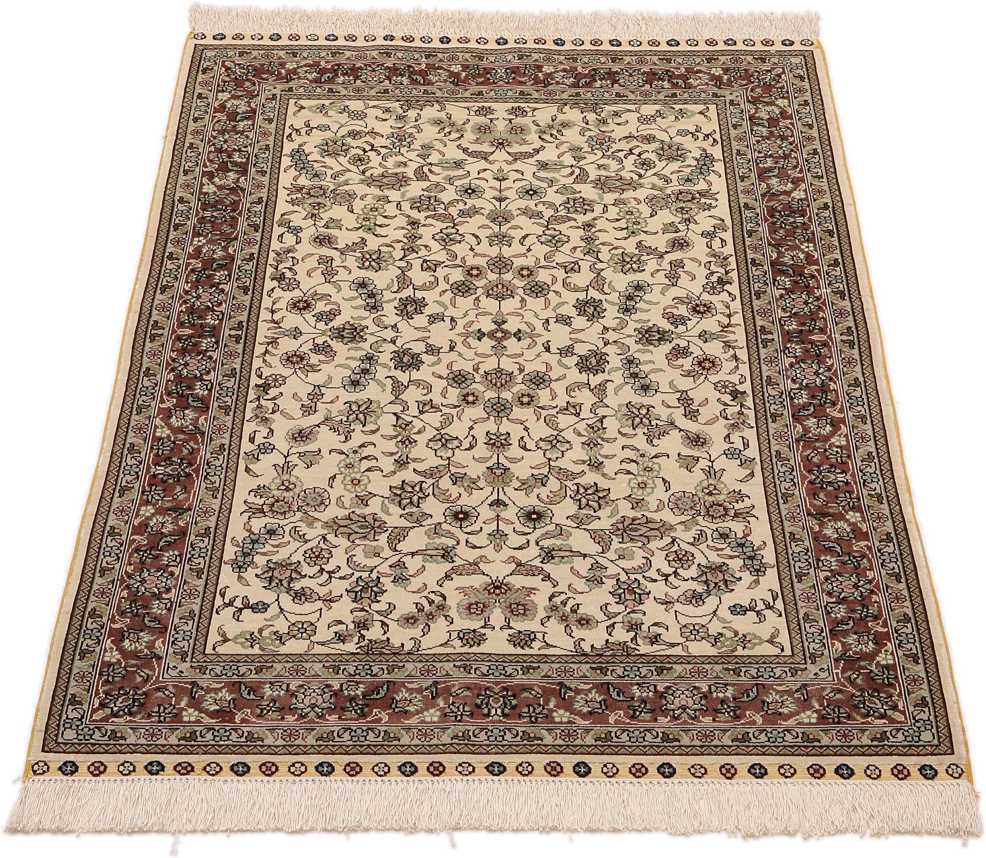 Hereke Oriental Rug 132 × 79 cm, silk, hand-knotted — view 2