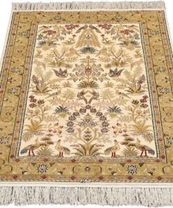 Hereke Oriental Rug 125 × 80 cm, silk, hand-knotted — view 2